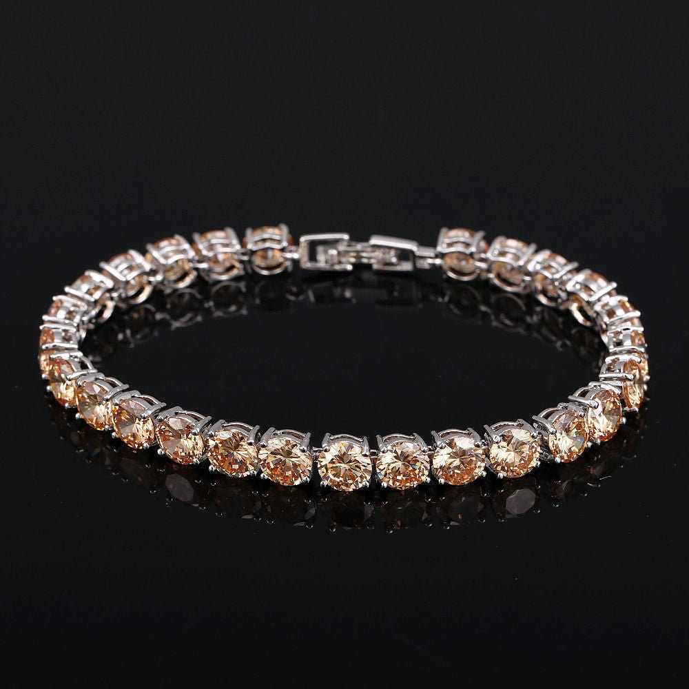 CZ Crystal Bridal Bracelet - Luzilly Bridal & Apparel