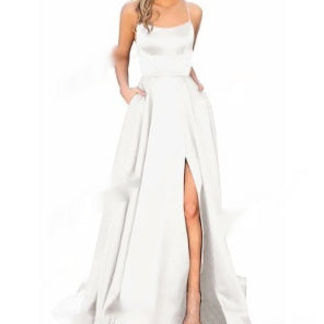One-Shoulder Cutout Bridesmaid Dress