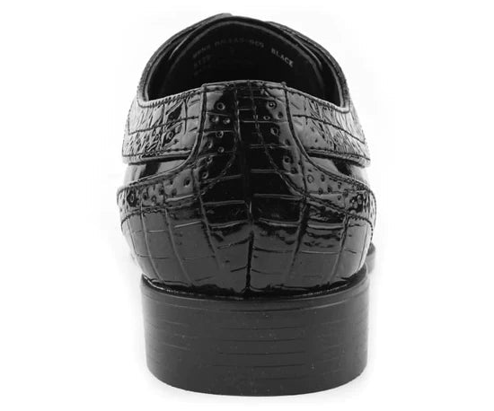 Dallas Cap-Toe Gator-Print Dress Shoe - Luzilly Bridal & Apparel