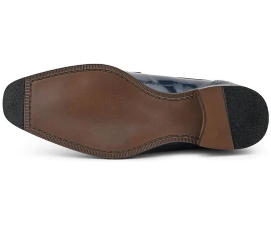 Dallas Cap-Toe Gator-Print Dress Shoe - Luzilly Bridal & Apparel