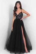 Dani Gown - Black - Lace & Tulle A-line Dress - Luzilly Bridal & Apparel