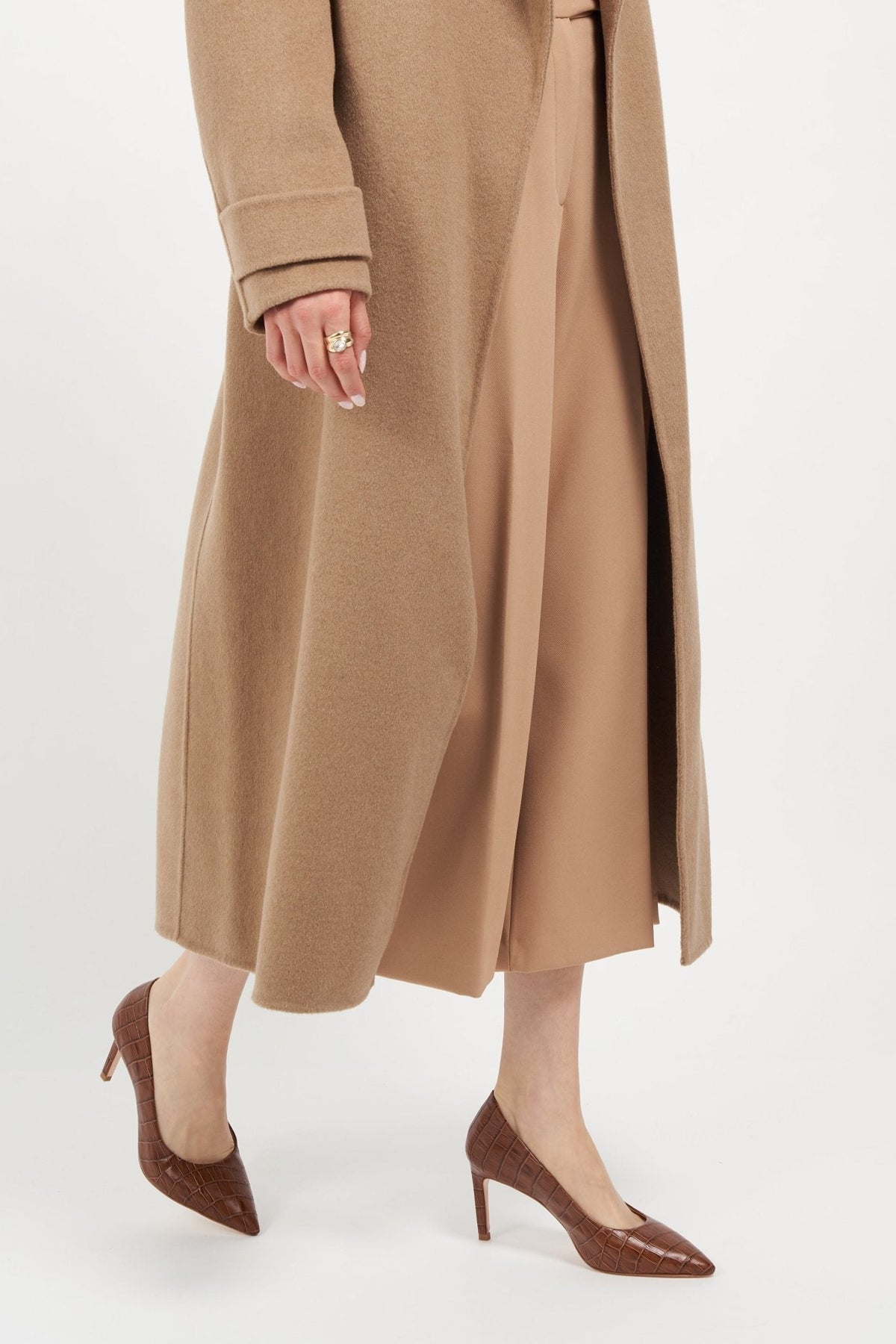 Deborah 2.0 Brown Croco - Luzilly Bridal & Apparel
