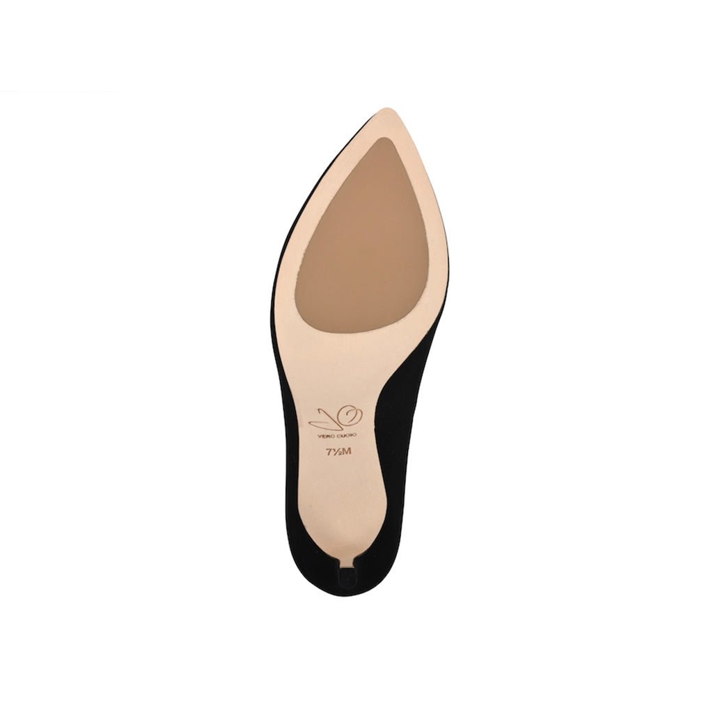 Deborah Black Kid Suede - Luzilly Bridal & Apparel