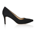 Deborah Black Kid Suede - Luzilly Bridal & Apparel