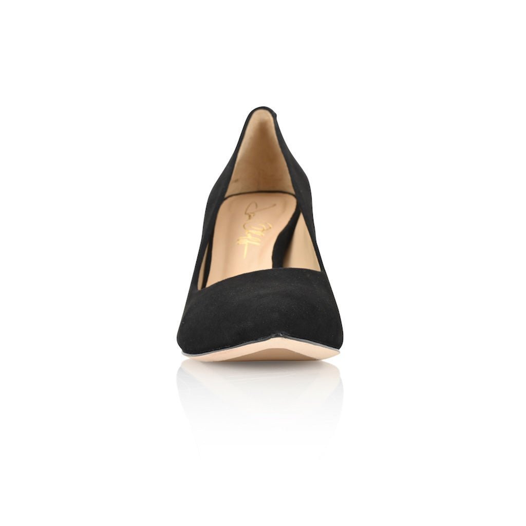 Deborah Black Kid Suede - Luzilly Bridal & Apparel