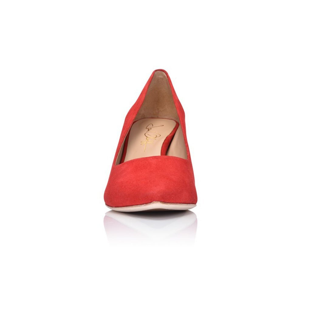 Deborah Red Hot Kiss Suede - Luzilly Bridal & Apparel