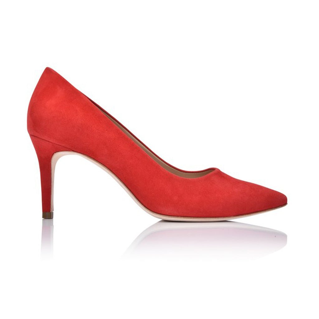 Deborah Red Hot Kiss Suede - Luzilly Bridal & Apparel