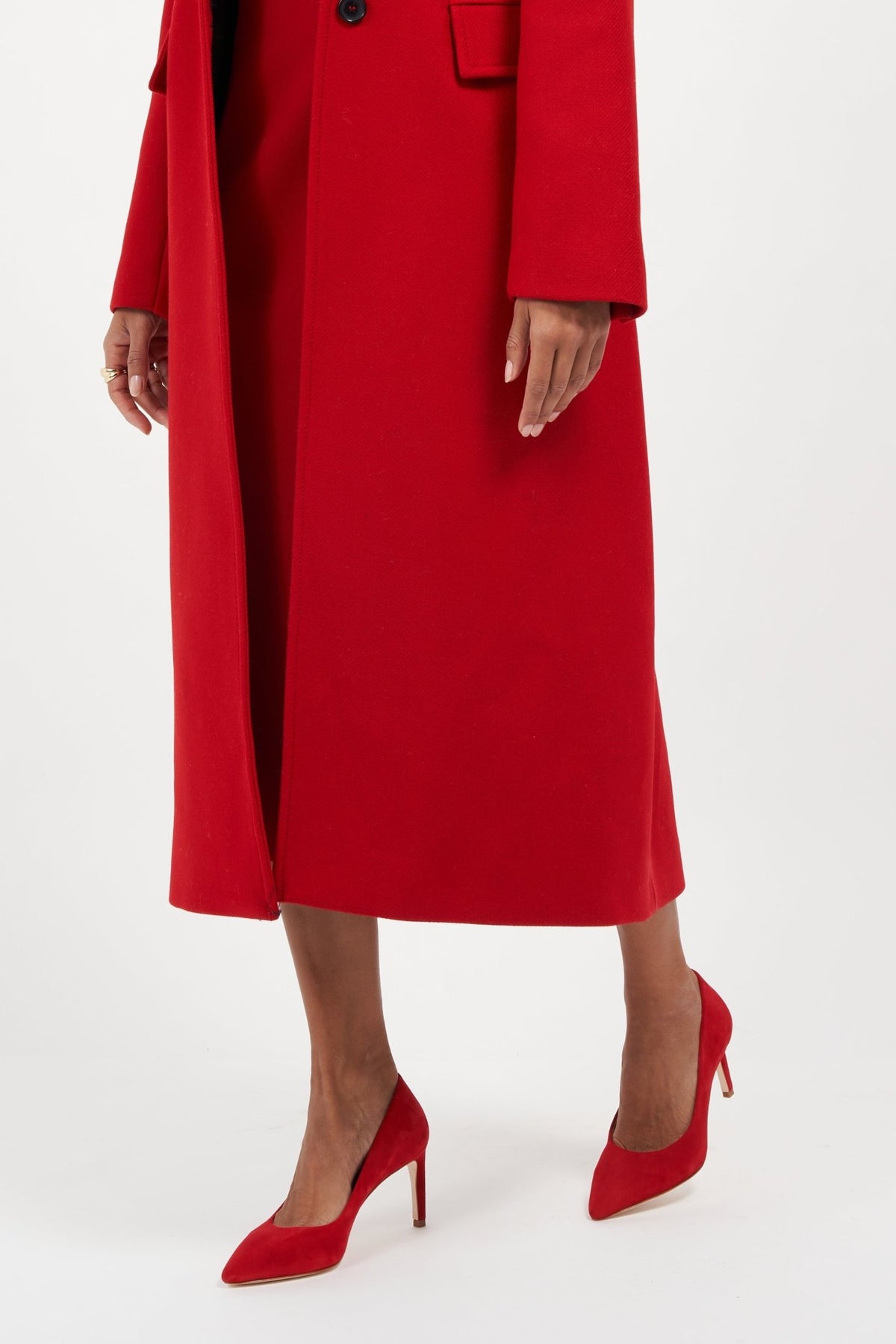 Deborah Red Hot Kiss Suede - Luzilly Bridal & Apparel