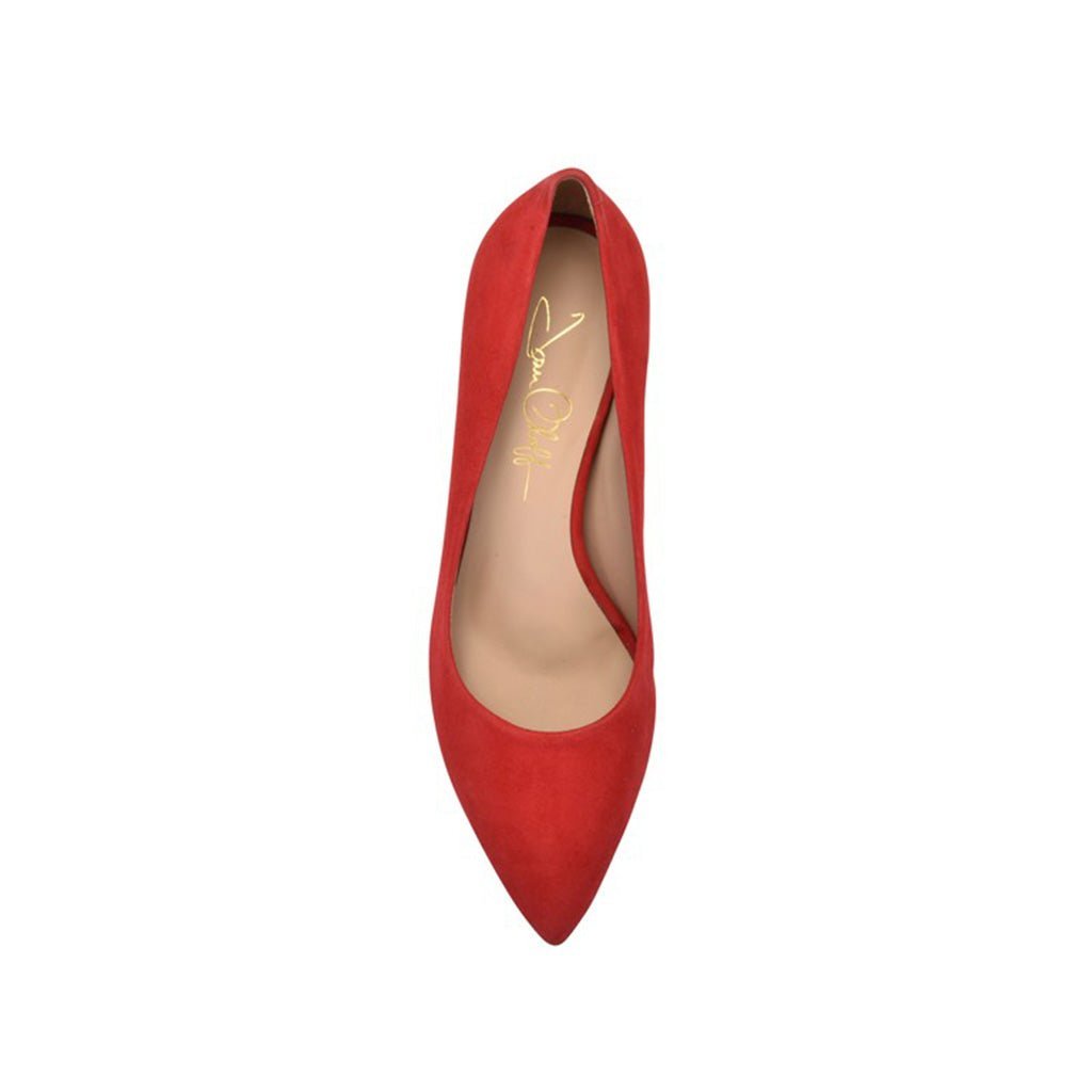 Deborah Red Hot Kiss Suede - Luzilly Bridal & Apparel