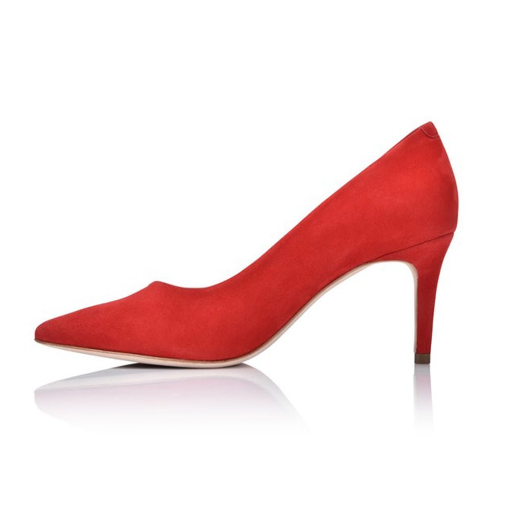Deborah Red Hot Kiss Suede - Luzilly Bridal & Apparel