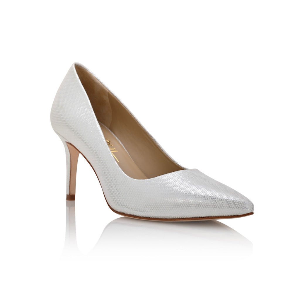 Deborah Silver Mesh Leather - Luzilly Bridal & Apparel