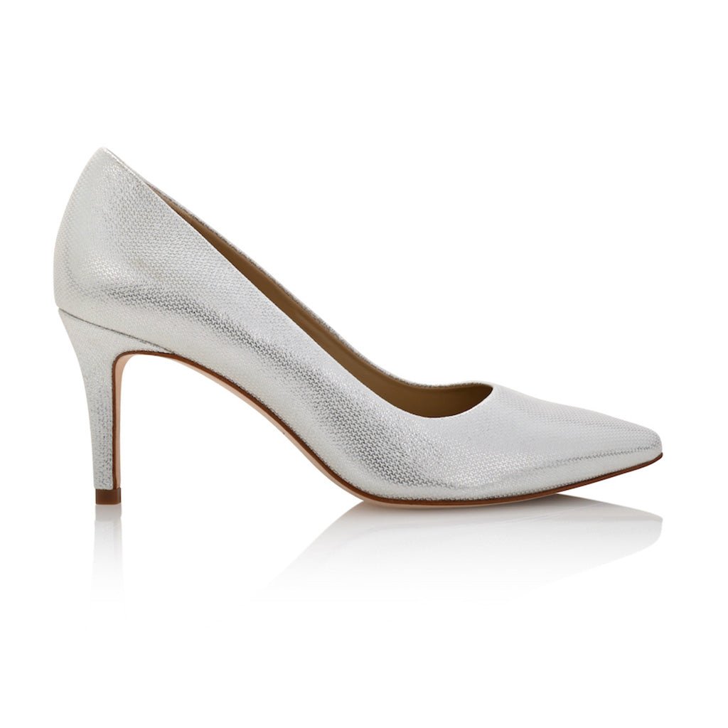 Deborah Silver Mesh Leather - Luzilly Bridal & Apparel