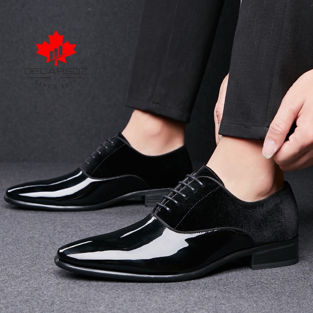 DECARSDZ Men Dress Shoes Men Spring Wedding Fashion Office High Quality Leather Comfy Business Man Formal Shoes Men Shoes - Luzilly Bridal & Apparel