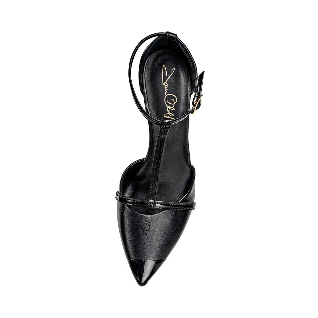 Desiree Black Nappa / Black Patent - Luzilly Bridal & Apparel