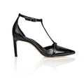 Desiree Black Nappa / Black Patent - Luzilly Bridal & Apparel