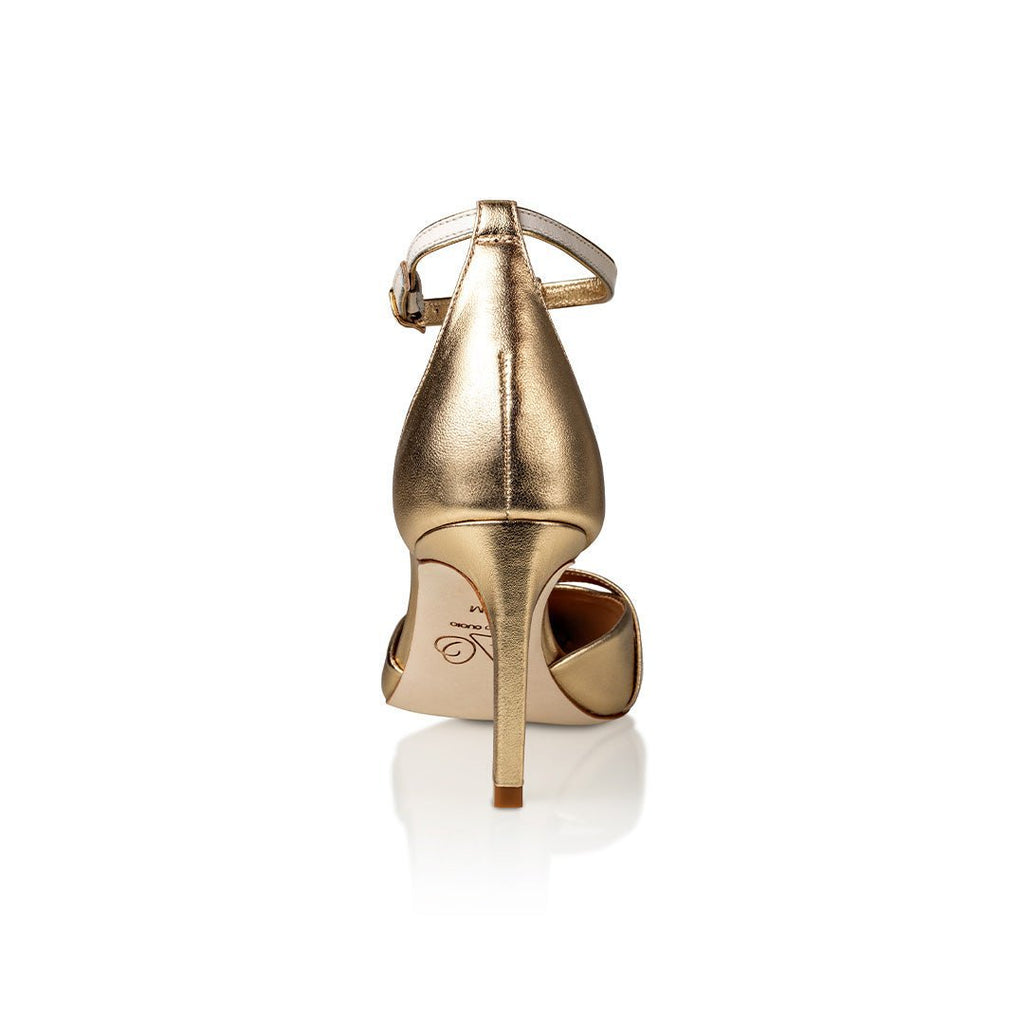 Desiree Gold / Off White Nappa - Luzilly Bridal & Apparel