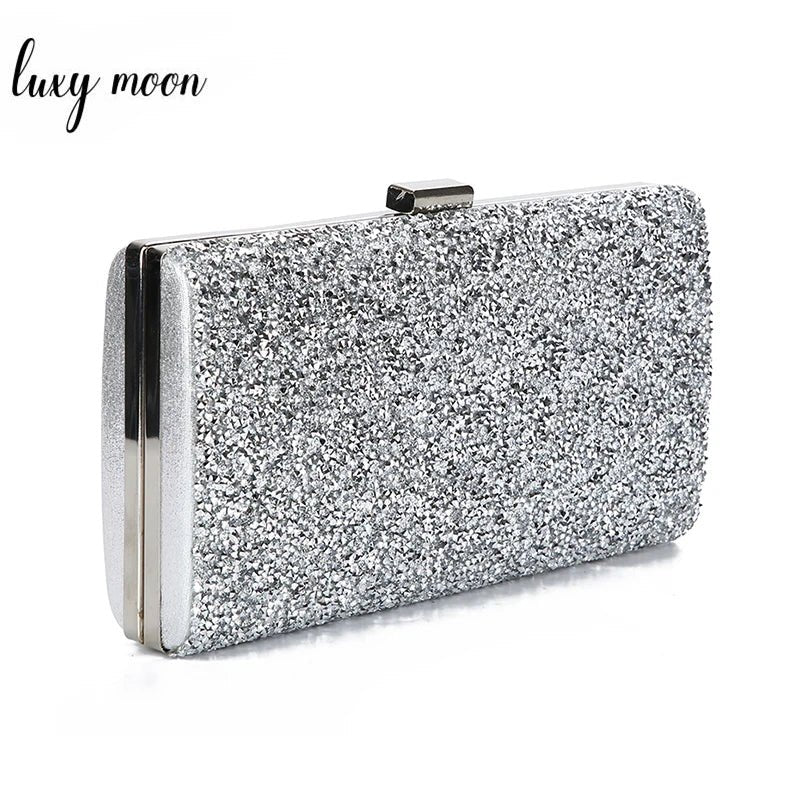 Diamond Sequin Wedding Clutch - Luzilly Bridal & Apparel