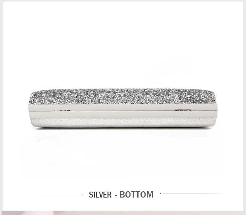 Diamond Sequin Wedding Clutch - Luzilly Bridal & Apparel