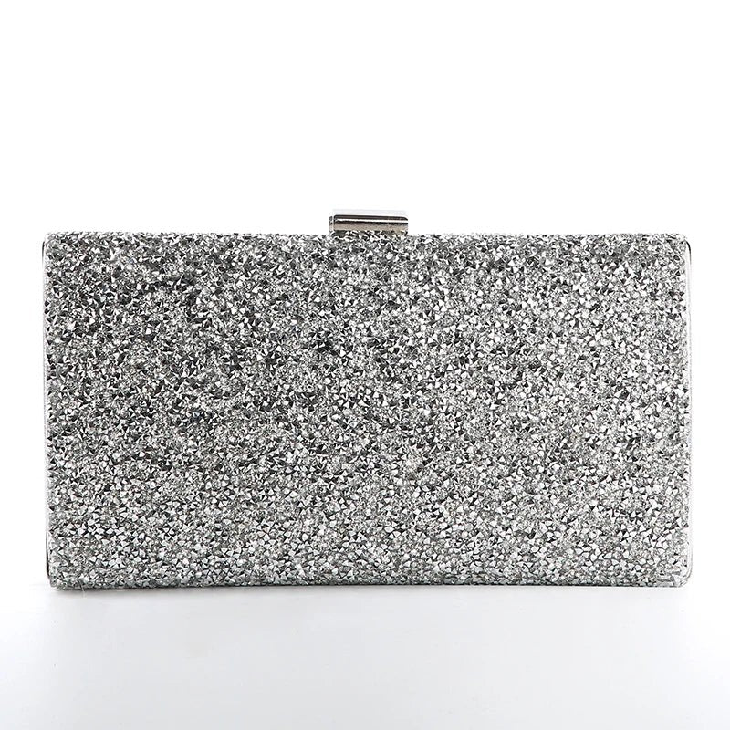Diamond Sequin Wedding Clutch - Luzilly Bridal & Apparel