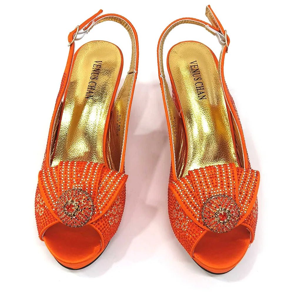 Diamond Wedding Shoe & Bag Set - Luzilly Bridal & Apparel
