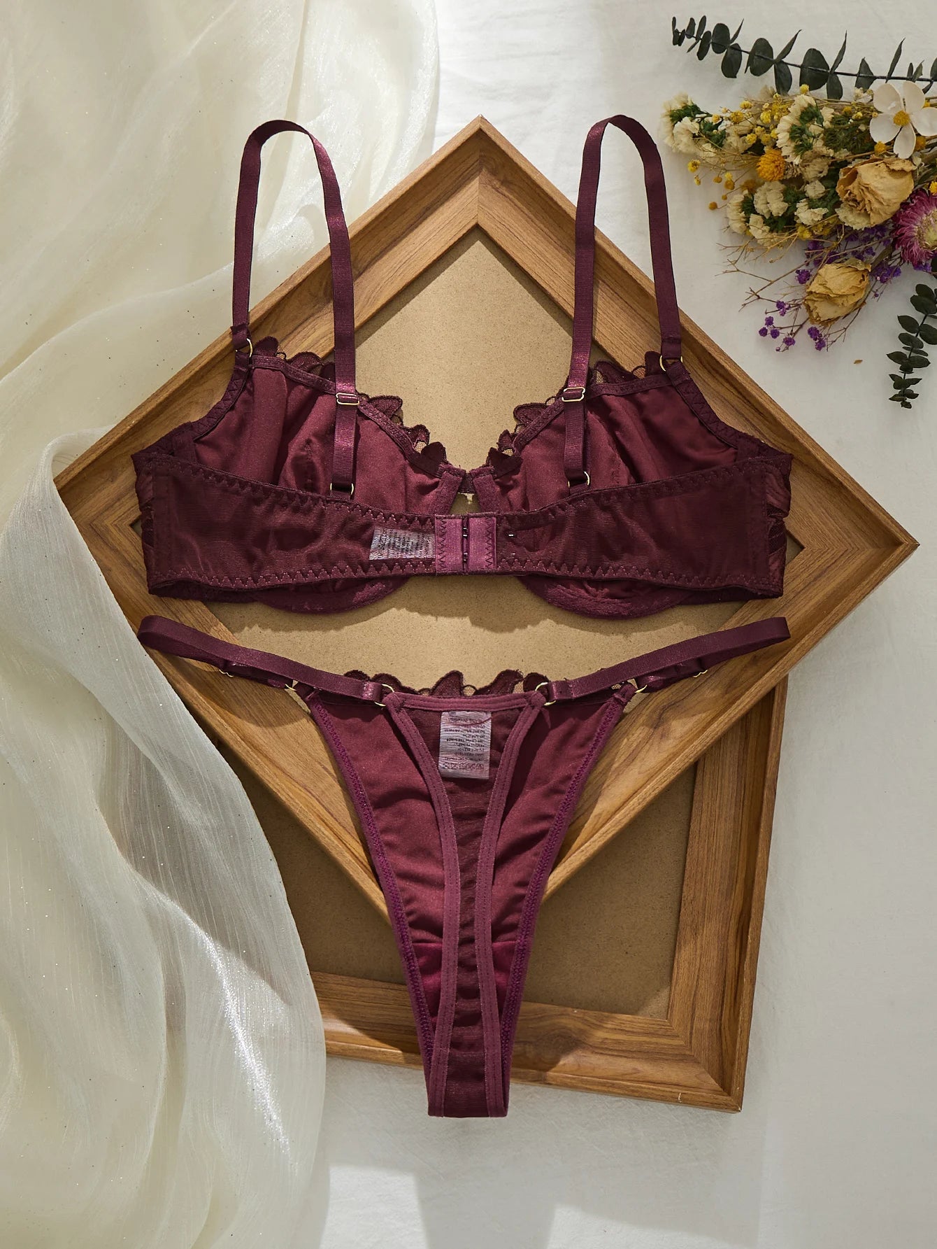Double-Layer Bralette & Panty Set - Luzilly Bridal & Apparel