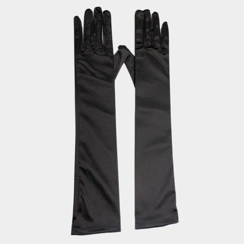 Dressy Satin Long Wedding Gloves - Luzilly Bridal & Apparel