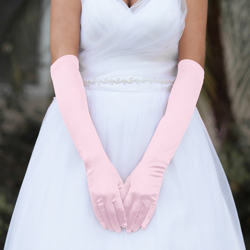 Dressy Satin Wedding Chic Gloves - Luzilly Bridal & Apparel