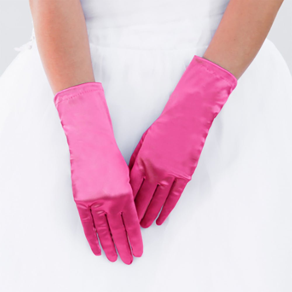 Dressy Satin Wedding Gloves - Luzilly Bridal & Apparel
