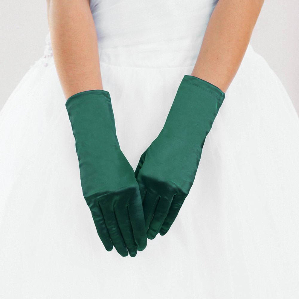 Dressy Satin Wedding Gloves - Luzilly Bridal & Apparel