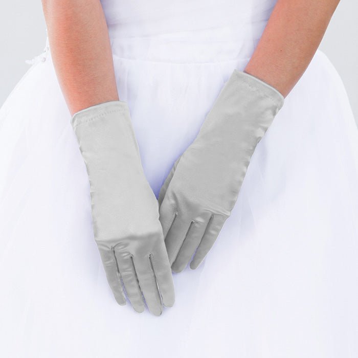 Dressy Satin Wedding Gloves - Luzilly Bridal & Apparel