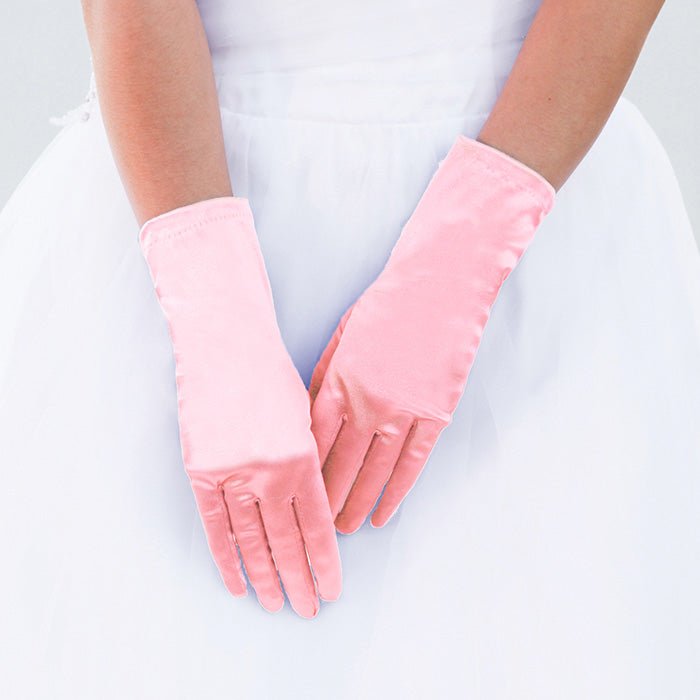 Dressy Satin Wedding Gloves - Luzilly Bridal & Apparel