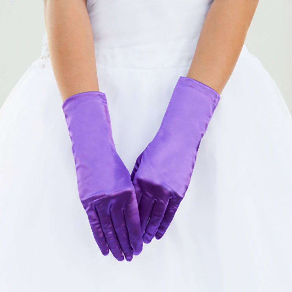 Dressy Satin Wedding Gloves - Luzilly Bridal & Apparel