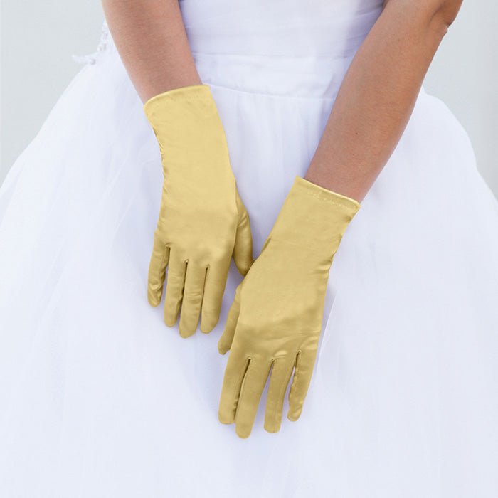 Dressy Satin Wedding Gloves - Luzilly Bridal & Apparel