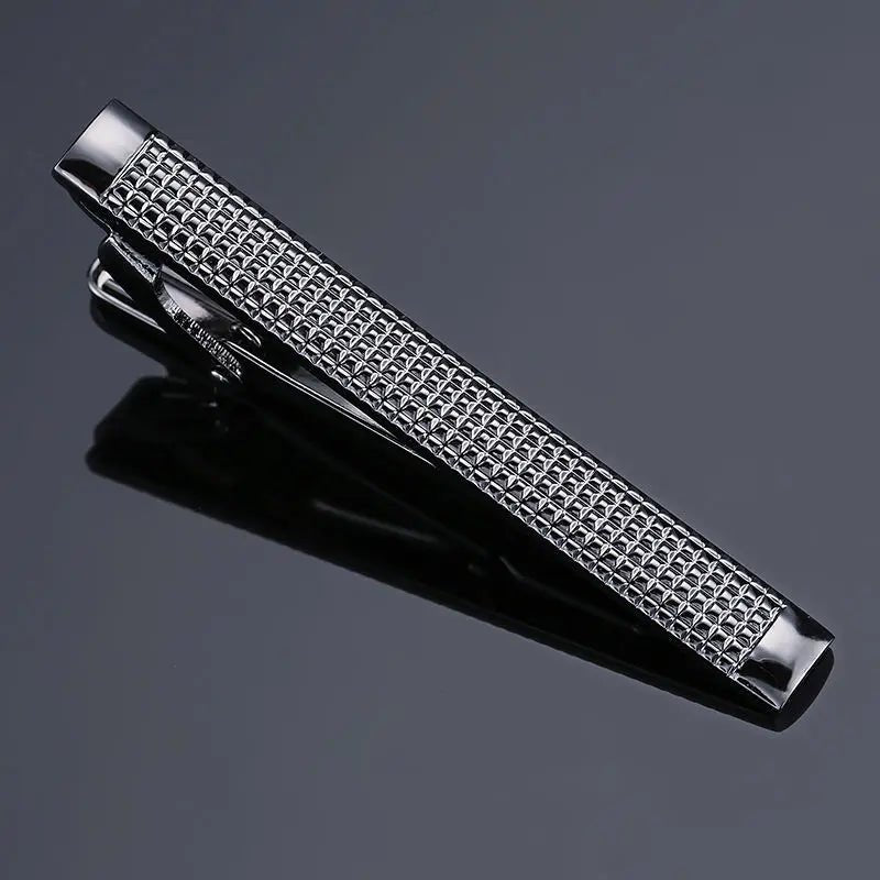 DY new high-quality enamel men's wedding tie clip high-end brand luxury design exquisite pattern crystal tie clip Free Delivery - Luzilly Bridal & Apparel