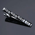 DY new high-quality enamel men's wedding tie clip high-end brand luxury design exquisite pattern crystal tie clip Free Delivery - Luzilly Bridal & Apparel