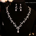 Necklace and Earring Set with Pendant Options - Luzilly Bridal & Apparel