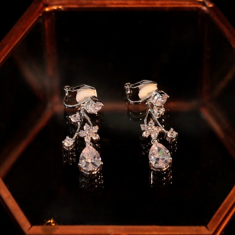 Earrings Bridal Knot Wedding Accessories Banquet Dress Jewelry - Luzilly Bridal & Apparel
