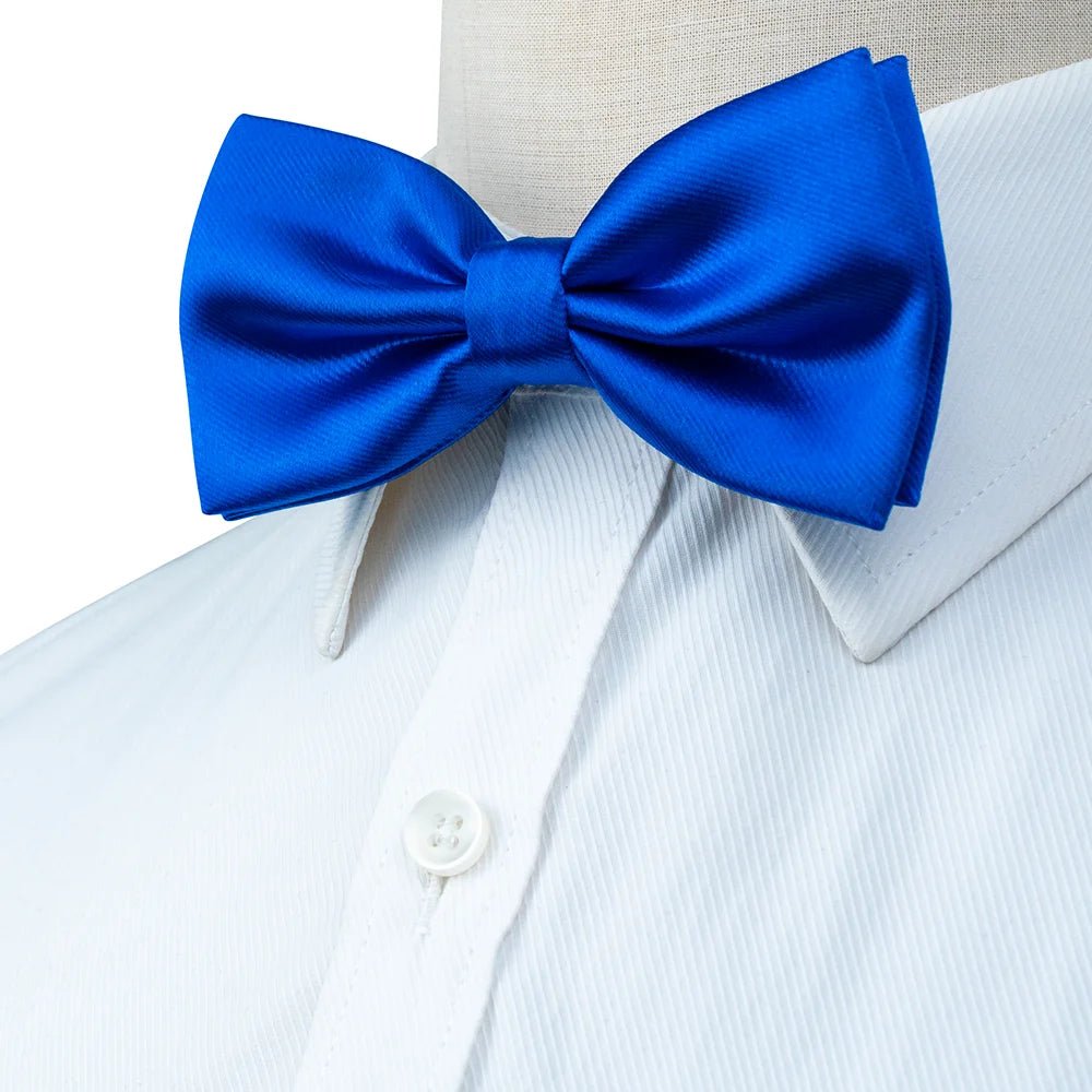 EASTEPIC Men's Bow Tie Sets Including Exquisite Cufflinks and Soft Handkerchieves Shiny Accessories of Satin for Men at Weddings - Luzilly Bridal & Apparel