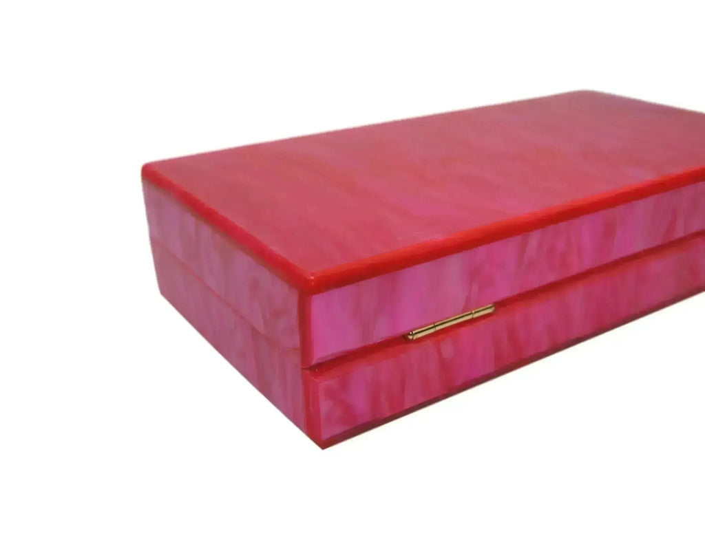 Electric Pink Acrylic Box Clutch - Luzilly Bridal & Apparel