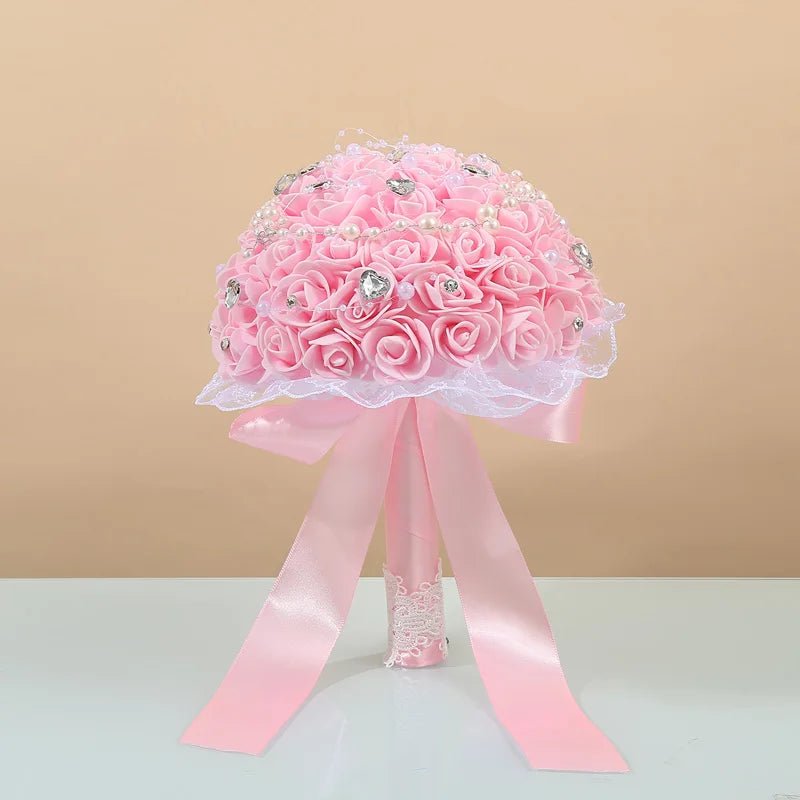 Elegant Artificial Bridal and Bridesmaid Bouquet - Luzilly Bridal & Apparel