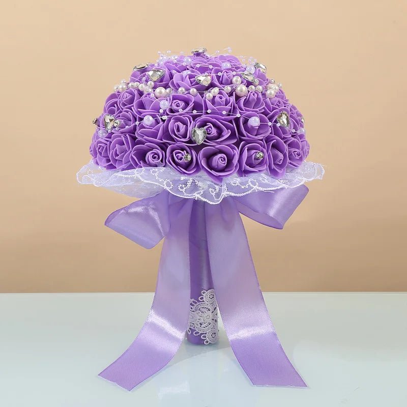 Elegant Artificial Bridal and Bridesmaid Bouquet - Luzilly Bridal & Apparel