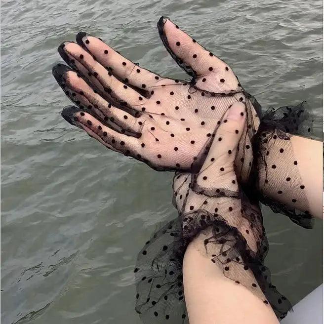 Elegant Black 1 Pair Women Summer Flexible Gloves Stretchy One Size Gloves Excellent For Any Occasion - Luzilly Bridal & Apparel