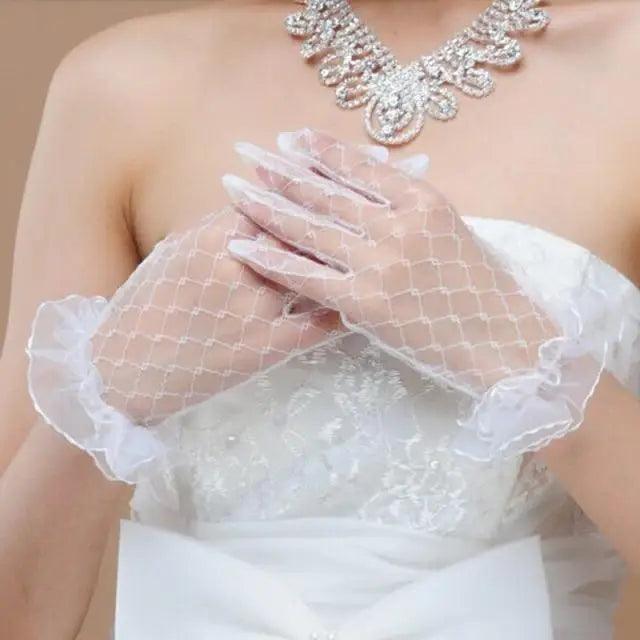 Elegant Black 1 Pair Women Summer Flexible Gloves Stretchy One Size Gloves Excellent For Any Occasion - Luzilly Bridal & Apparel