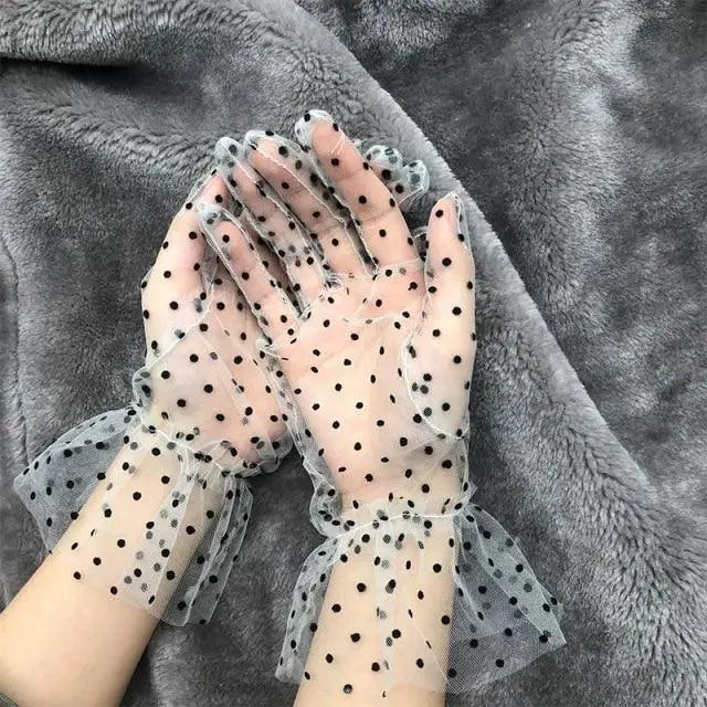 Elegant Black 1 Pair Women Summer Flexible Gloves Stretchy One Size Gloves Excellent For Any Occasion - Luzilly Bridal & Apparel