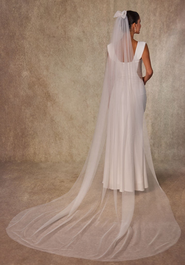 Elegant Bow Wedding Veil - Luzilly Bridal & Apparel