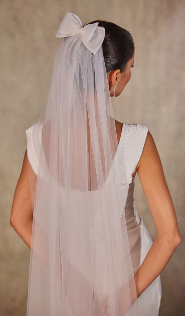 Elegant Bow Wedding Veil - Luzilly Bridal & Apparel