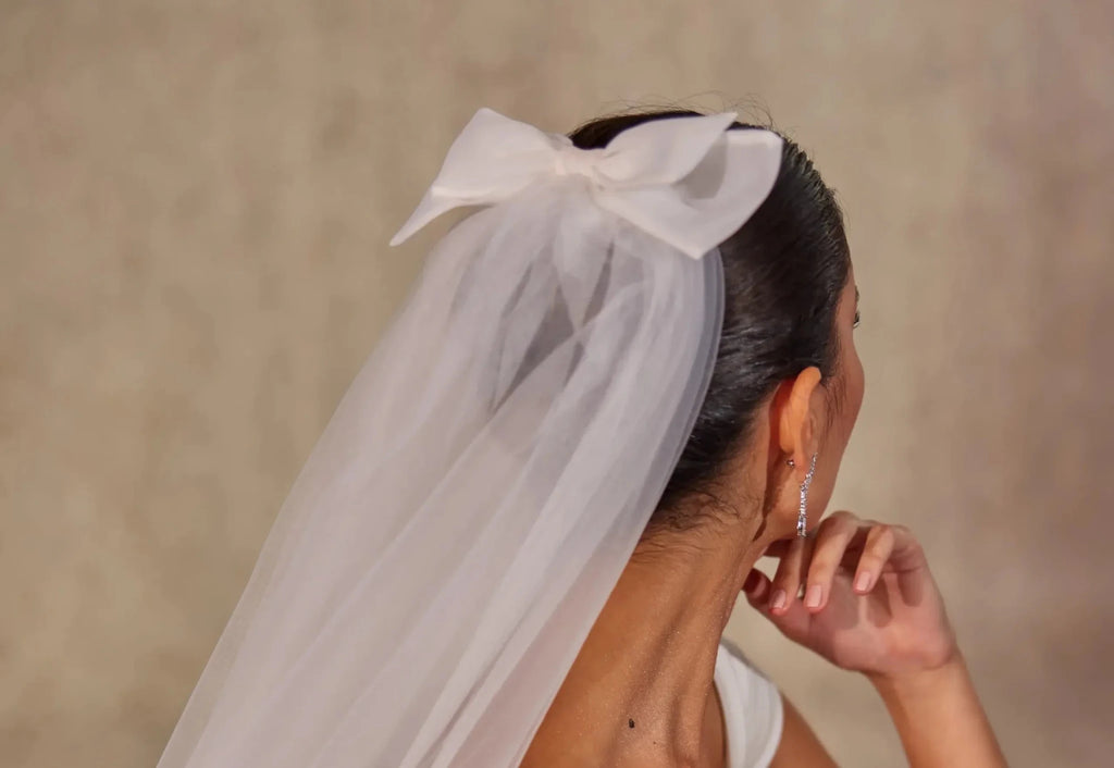 Elegant Bow Wedding Veil - Luzilly Bridal & Apparel