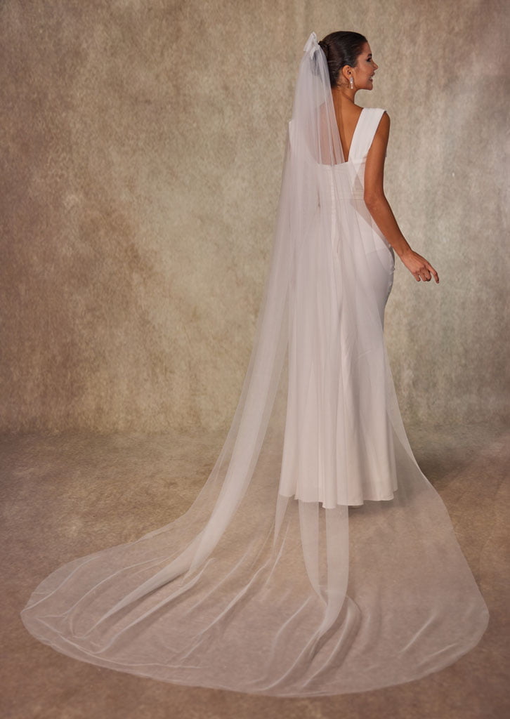 Elegant Bow Wedding Veil - Luzilly Bridal & Apparel