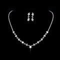 Elegant Bridal Earring & Necklace Set - Luzilly Bridal & Apparel
