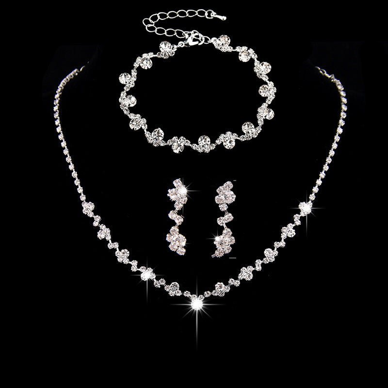 Elegant Bridal Earring & Necklace Set - Luzilly Bridal & Apparel